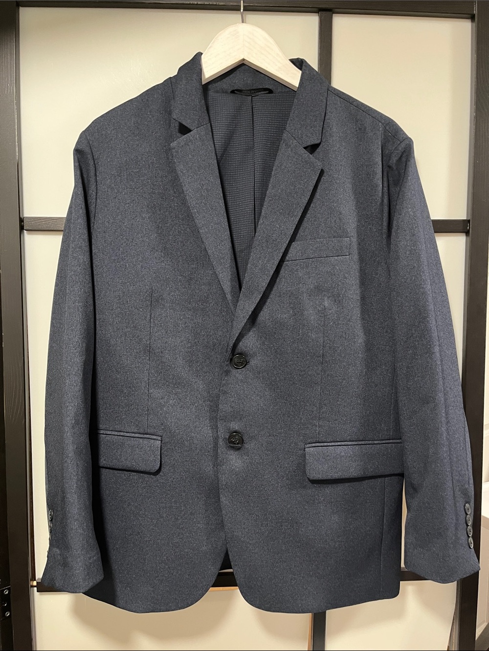Bluffworks Gramercy Blazer Jacket Navy Blue Slim Fit 40S NWOT Performance